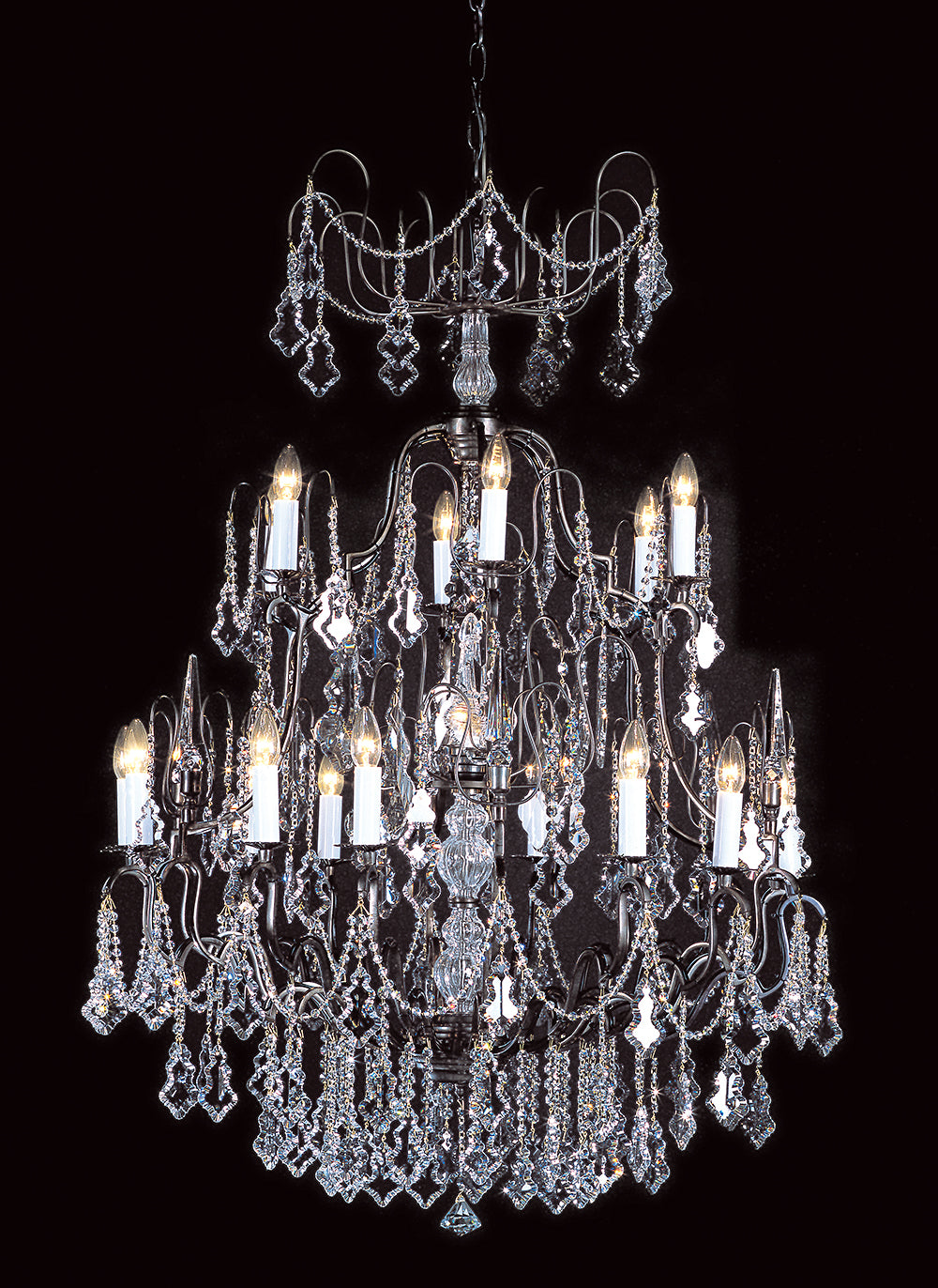 Hula Crystal Chandelier S/M/L/XL Antique Bronze/French Gold