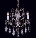 Harlem Antique Brass/Polished Brass & Crystal Chandelier S/M/L/XL