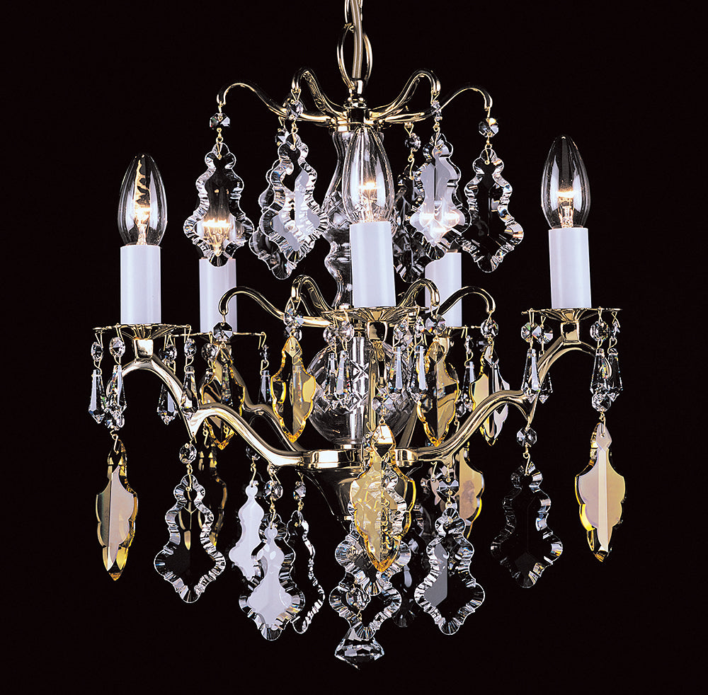 Harlem Antique Brass/Polished Brass & Crystal Chandelier S/M/L/XL