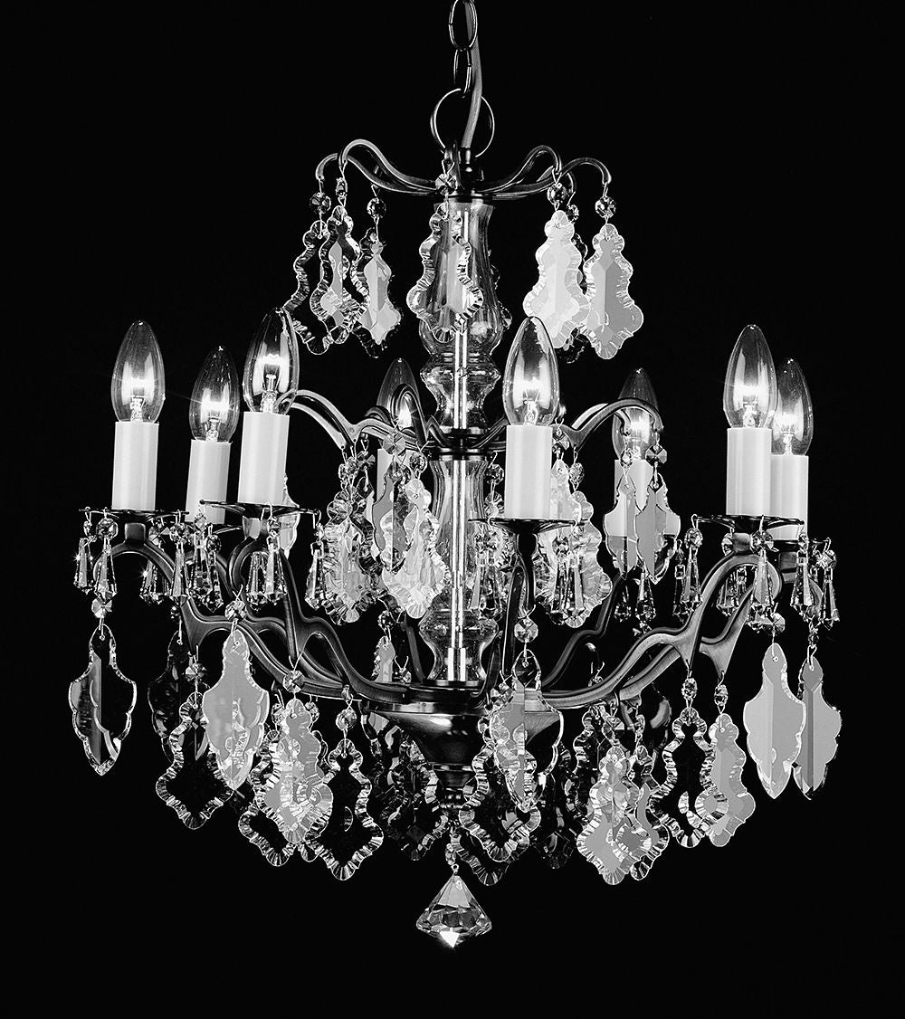 Harlem Antique Brass/Polished Brass & Crystal Chandelier S/M/L/XL