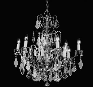 Harlem Antique Brass/Polished Brass & Crystal Chandelier S/M/L/XL