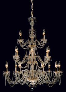 Horyn Crystal Chandelier Chrome/Gold S/M/L