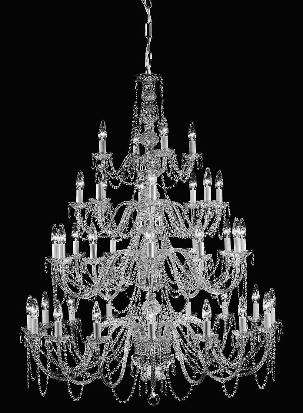 Horyn Crystal Chandelier Chrome/Gold S/M/L