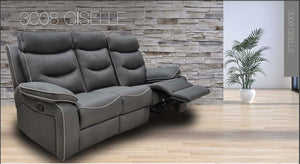 Giselle Recliner Sofa - Available in Grey