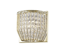 Load image into Gallery viewer, Delhi 1 Light Crystal Wall Light Chrome/Gold
