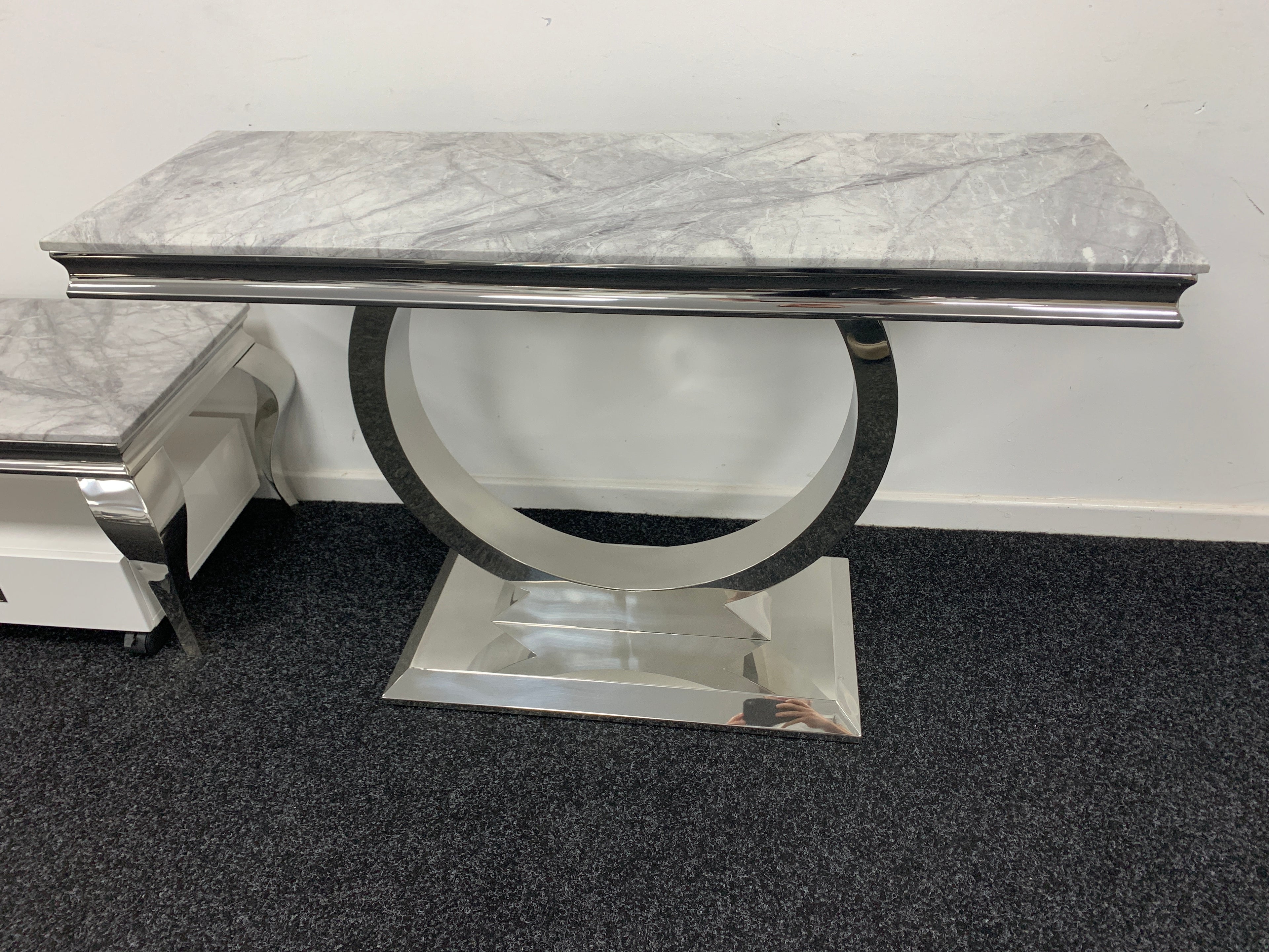 Marble & Light Up Console Units - Entry Side Table - Chelsea, Lewis, Triangle Light, Heart Light