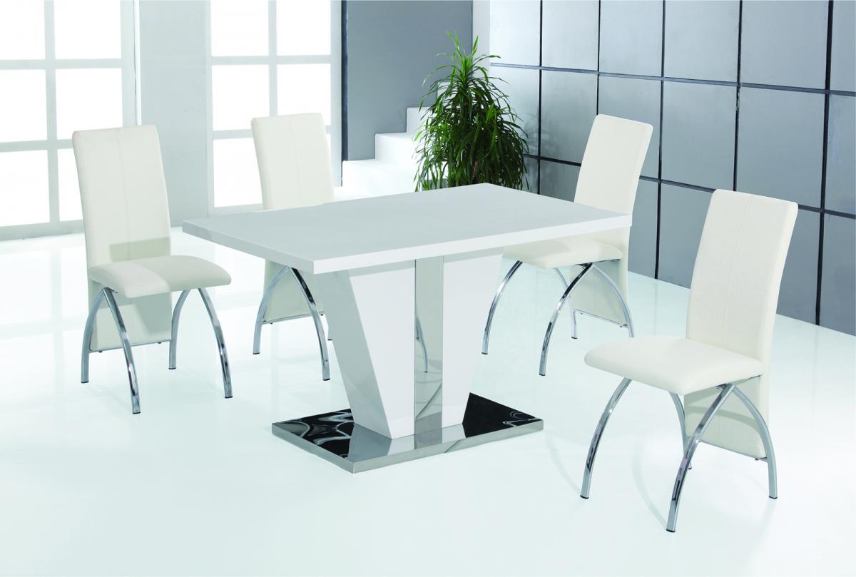 Cora Dining Table With Stainless Steel- Additional Chair option