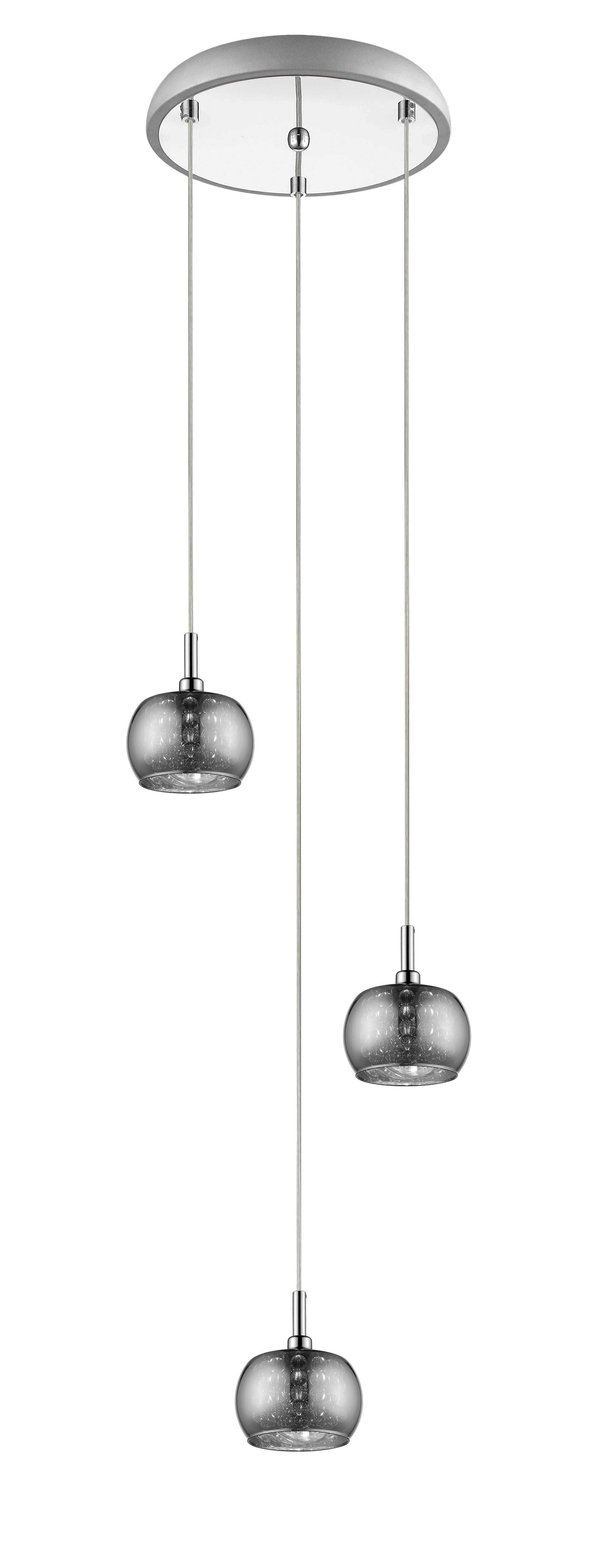 Esla Glass With Beads Chrome Light 3/5 Light