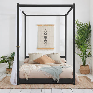 Darwin Four Post Bed - Double/KingSize - Available in Black or White