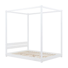 Load image into Gallery viewer, Darwin Four Post Bed - Double/KingSize - Available in Black or White
