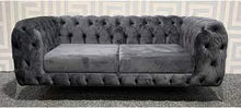 Load image into Gallery viewer, Sandringham Sofa - 3+2 and Corner Available - Silver &amp; Dark Grey
