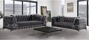 Sandringham Sofa - 3+2 and Corner Available - Silver & Dark Grey