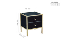 Load image into Gallery viewer, Lulu 2 Drawers Bedside Table
