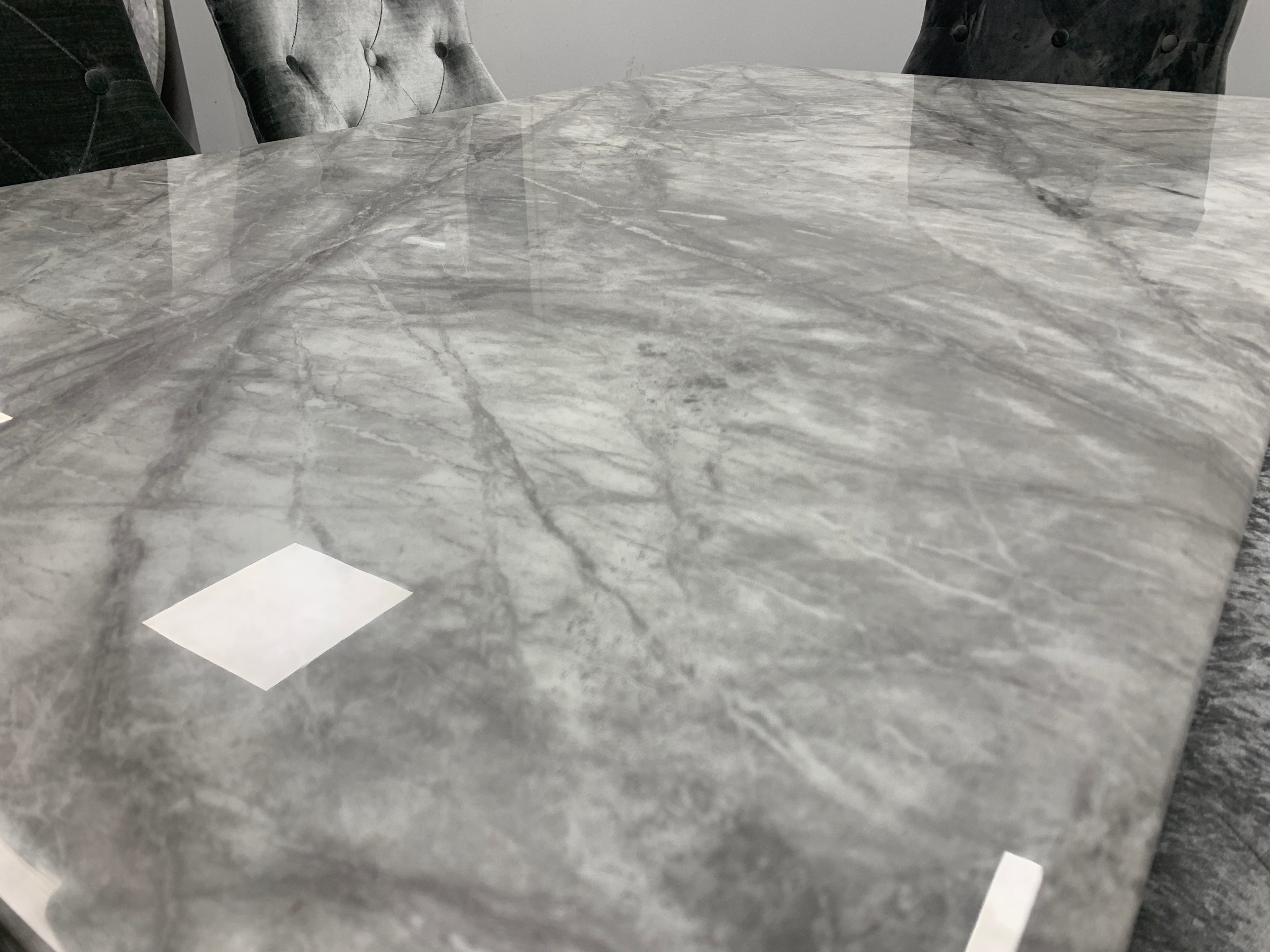 Chelsea Marble Dining Table- Grey or White Top Options