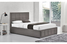 Load image into Gallery viewer, Stunning Soft Grey Hannover Deep Cushioned Headboard Ottoman Bed
