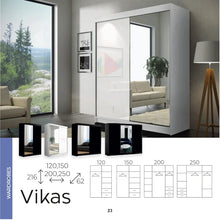 Load image into Gallery viewer, Vikas Wardrobe Various Sizes - Available in White or Black
