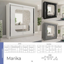 Load image into Gallery viewer, Marika Wardrobe Various Sizes - Available in White, Black or Grey
