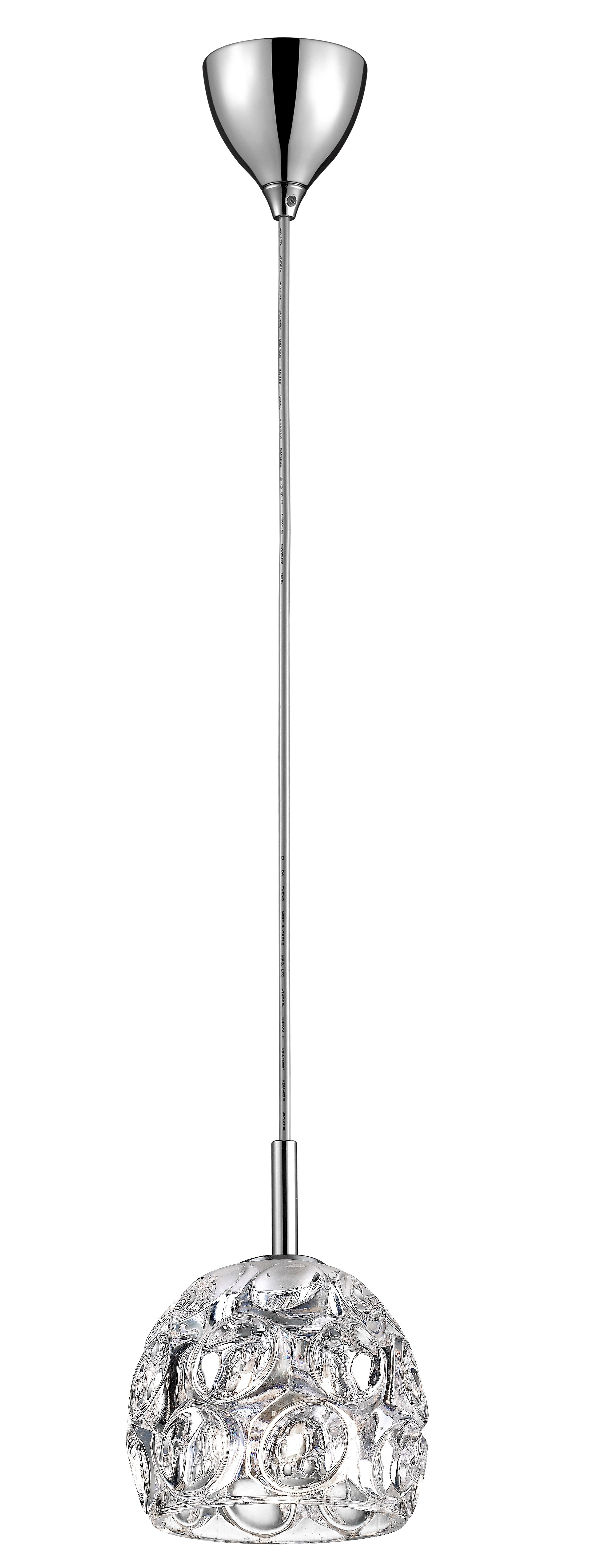 Duncan 1 Light Chrome Pendant