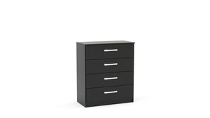 Lynx 4 Drawer Chest - Available in Grey, White, Black, Grey & White