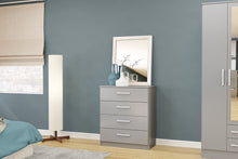 Load image into Gallery viewer, Lynx 4 Drawer Chest - Available in Grey, White, Black, Grey &amp; White
