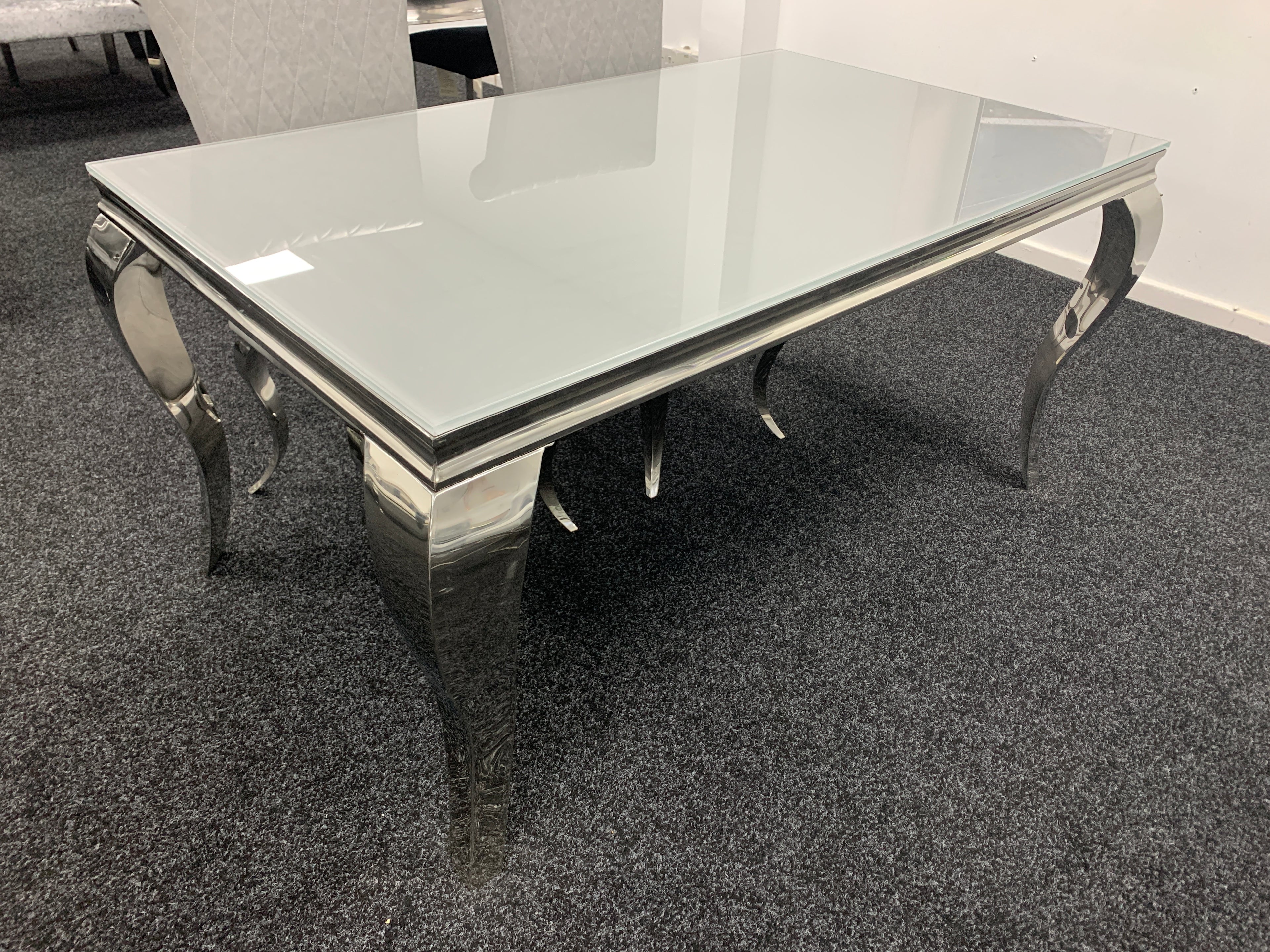 Lewis Stone Dining Table With Marble Design - Available in Multiple Sizes
