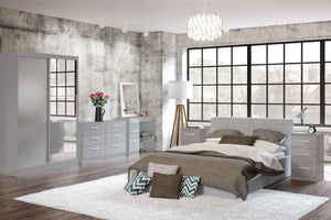 Lynx 4 Drawer Chest - Available in Grey, White, Black, Grey & White