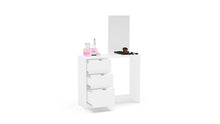 Load image into Gallery viewer, Madison 3 Drawer Dressing Table &amp; Mirror - White
