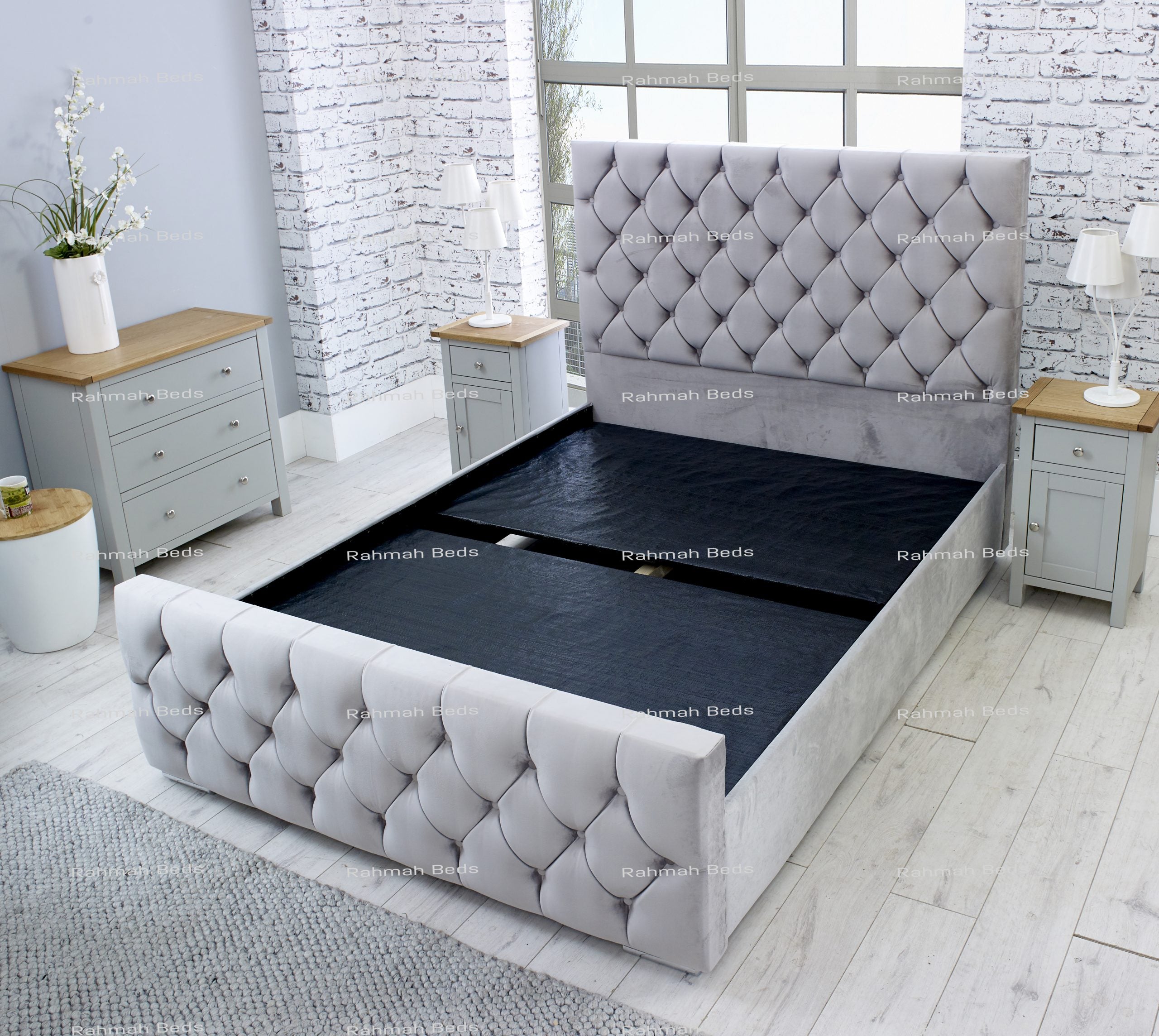Monaco Bed - Ottoman/Non-Ottoman - Multiple Colour Option