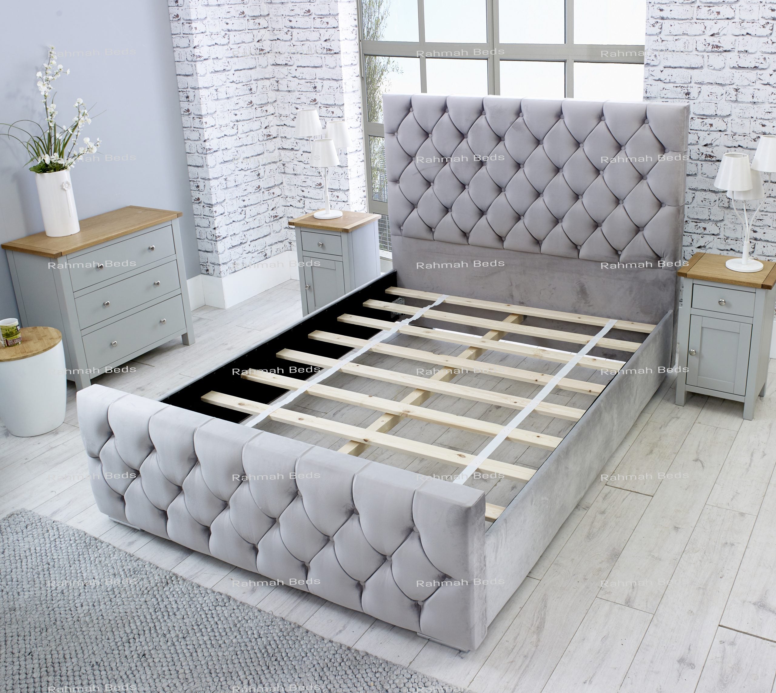 Monaco Bed - Ottoman/Non-Ottoman - Multiple Colour Option