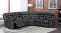 Nova Recliner Sofa - Available in Grey with Black Trim
