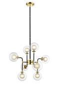 Halle Gold & Matt Black Ceiling Light