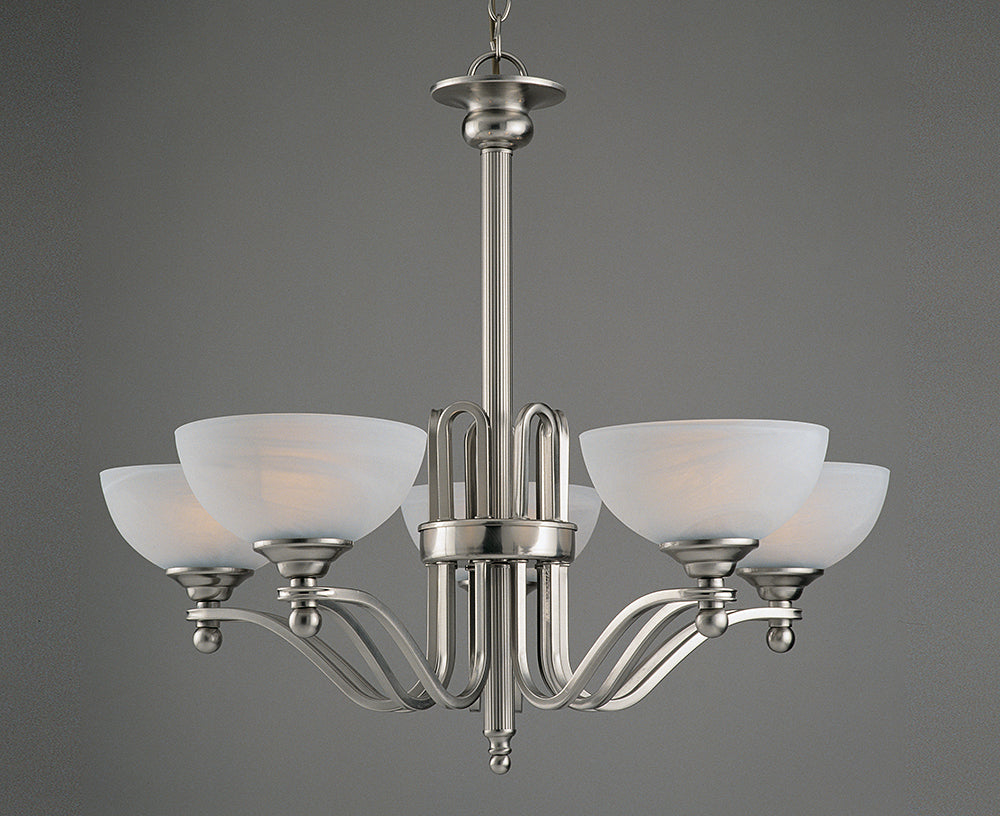 Kiev Satin Nickel Ceiling Light Small/Large