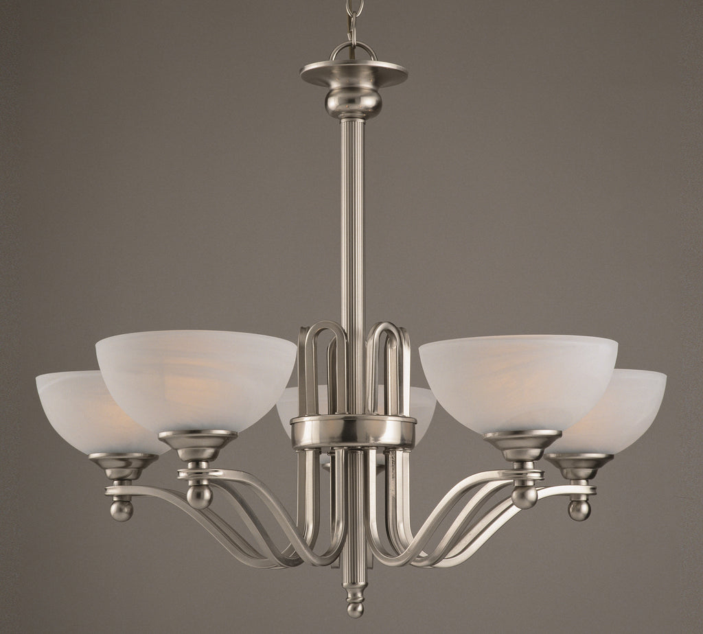 Kiev Satin Nickel Ceiling Light Small/Large