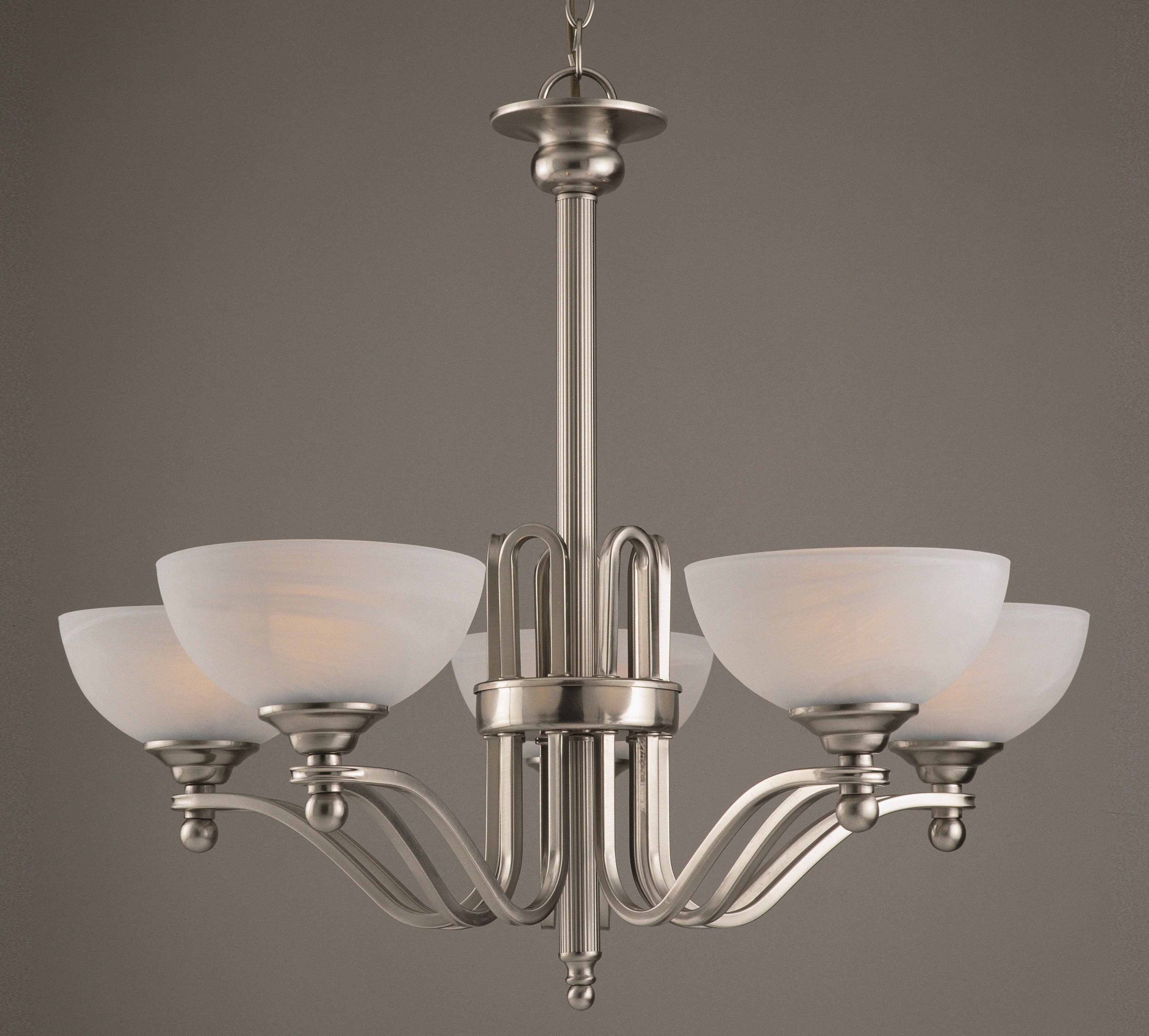 Kiev Satin Nickel Ceiling Light Small/Large