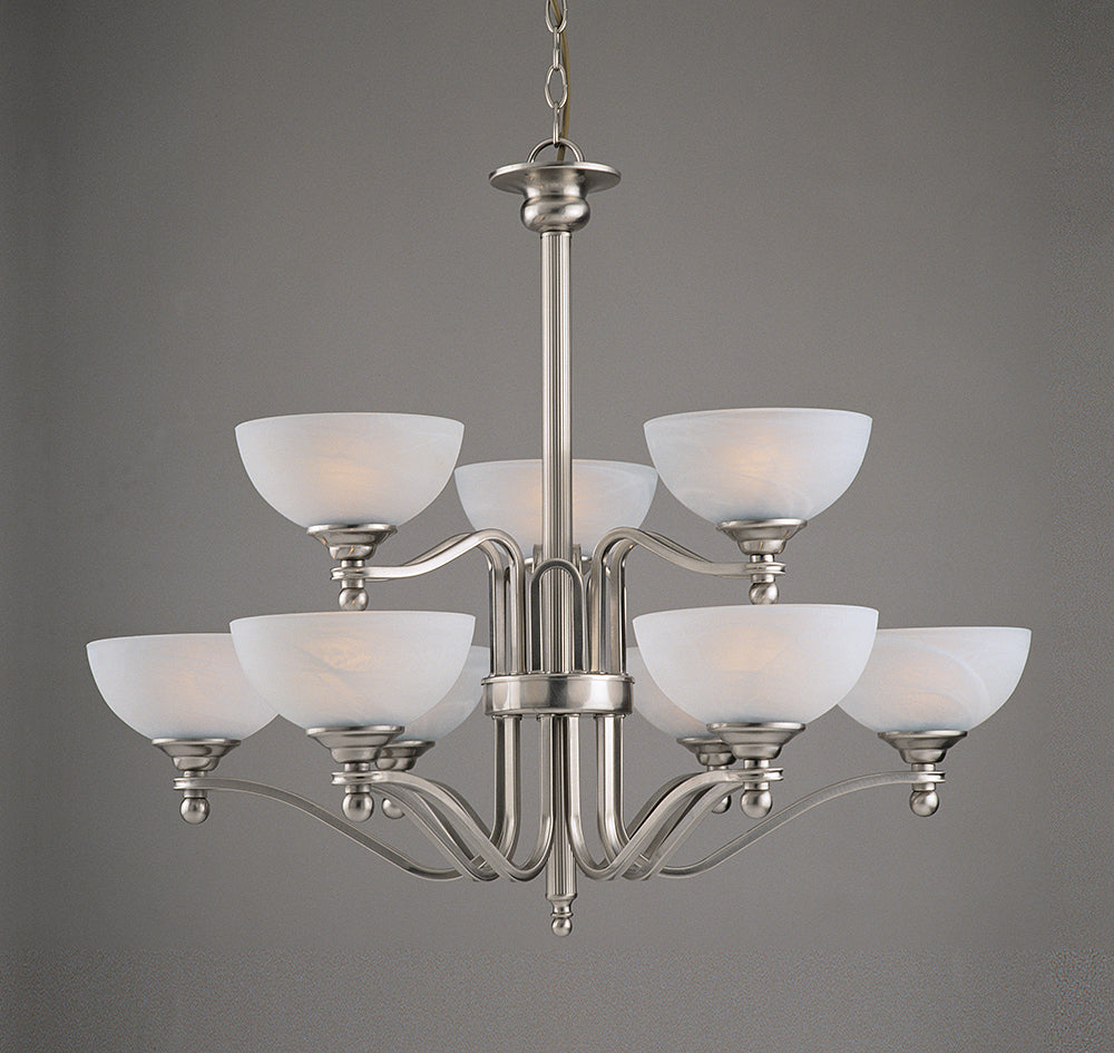 Kiev Satin Nickel Ceiling Light Small/Large