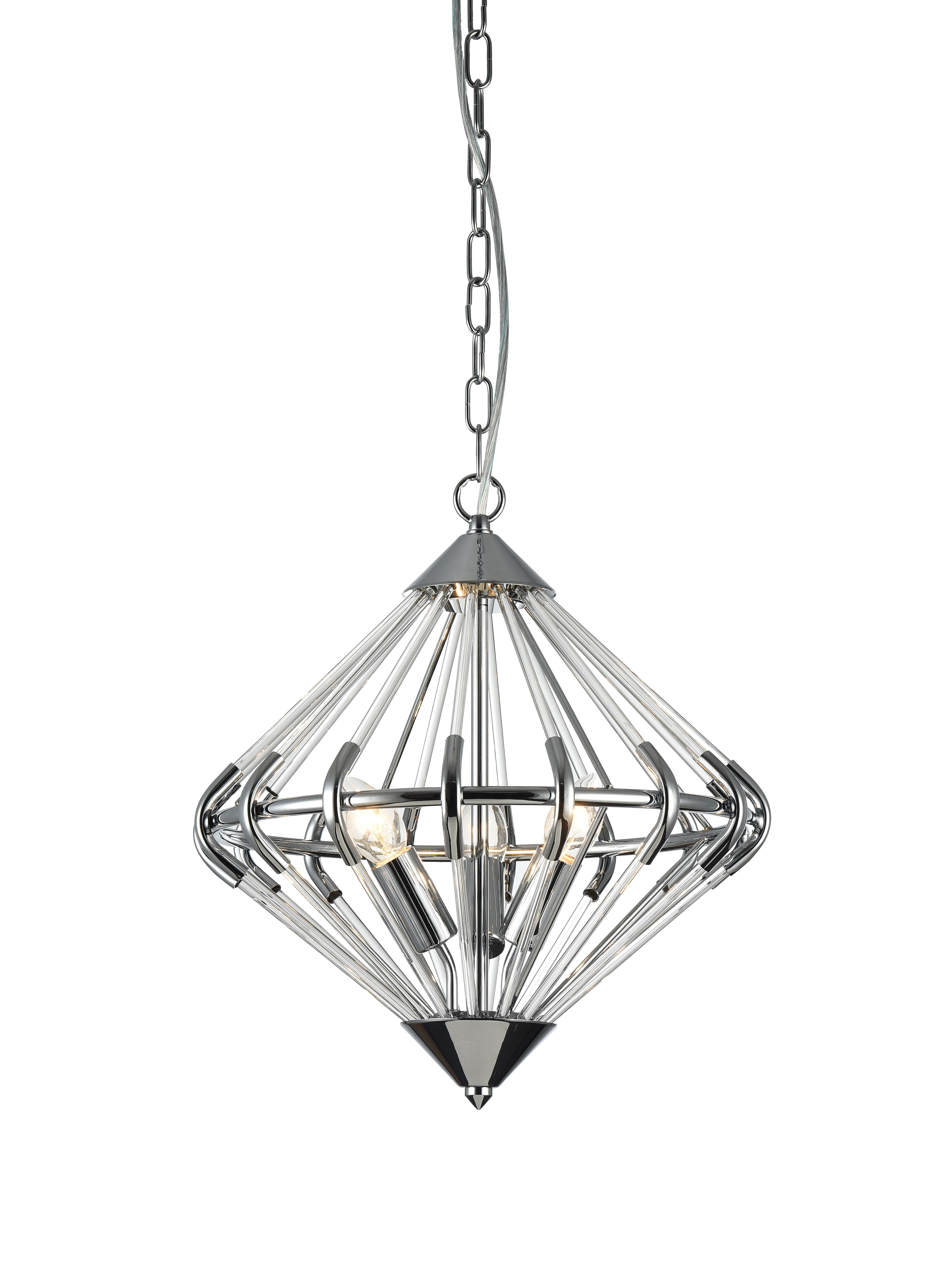 Giza Pendant Black/Chrome