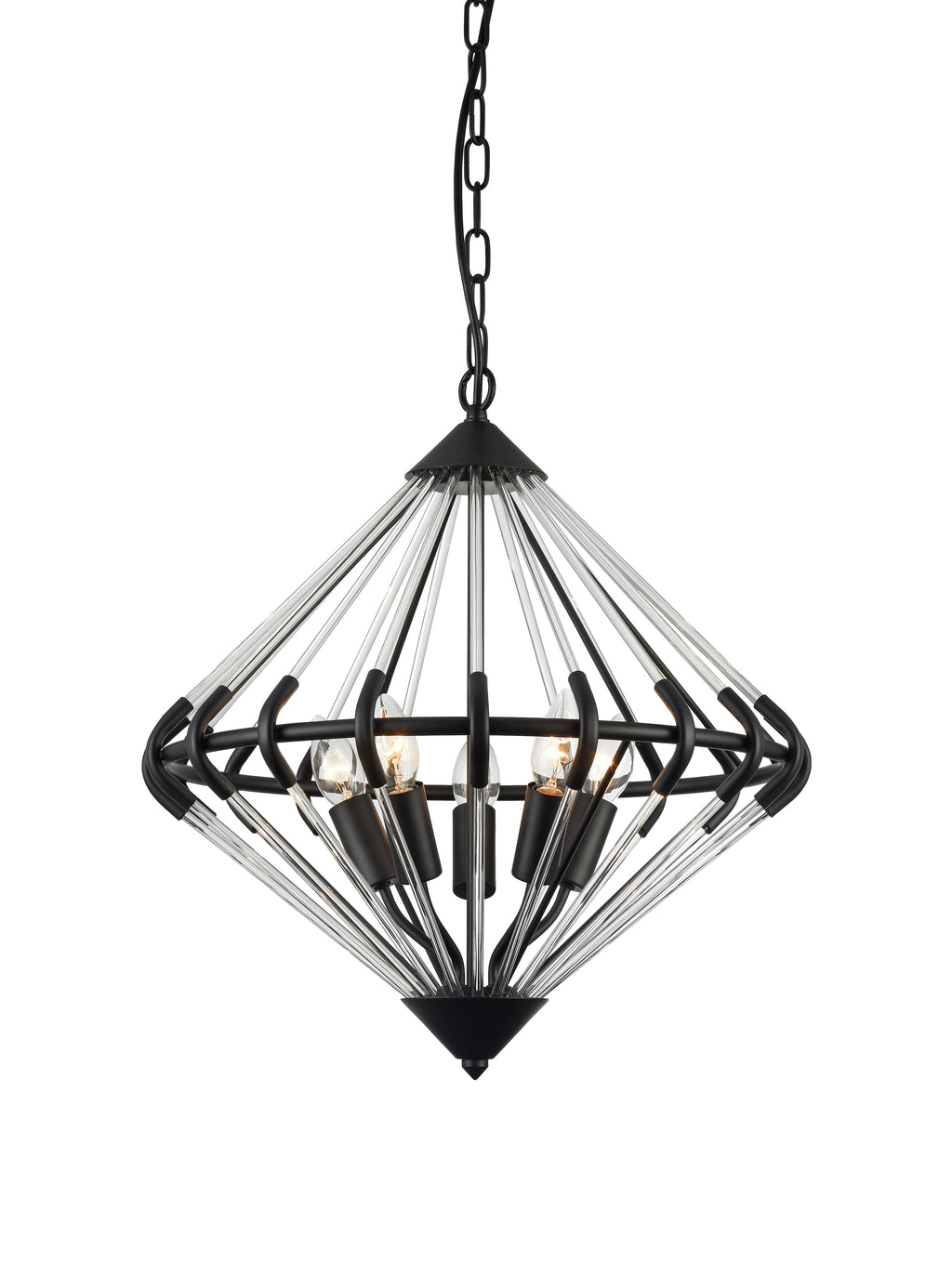 Giza Pendant Black/Chrome