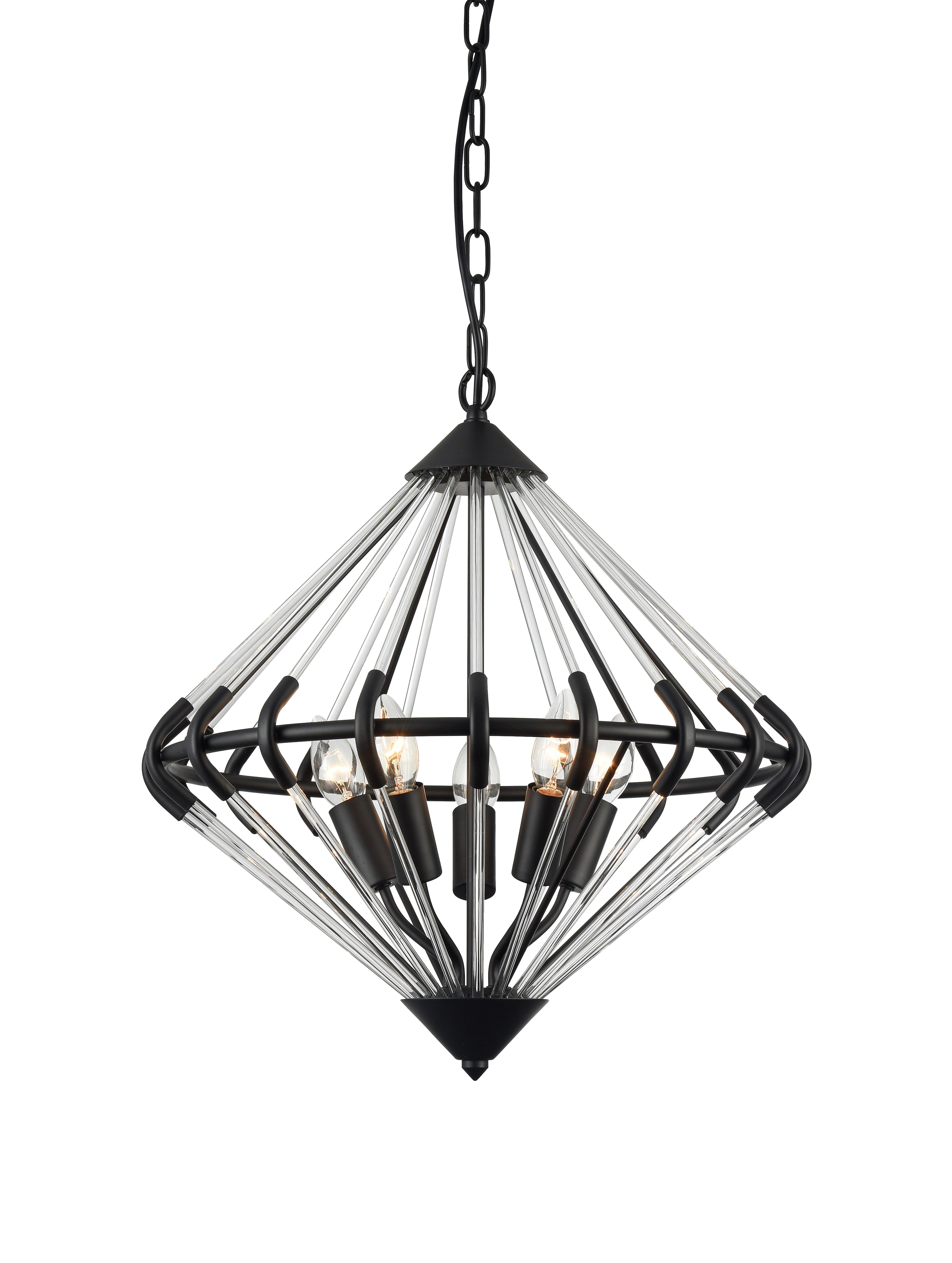 Giza Pendant Black/Chrome