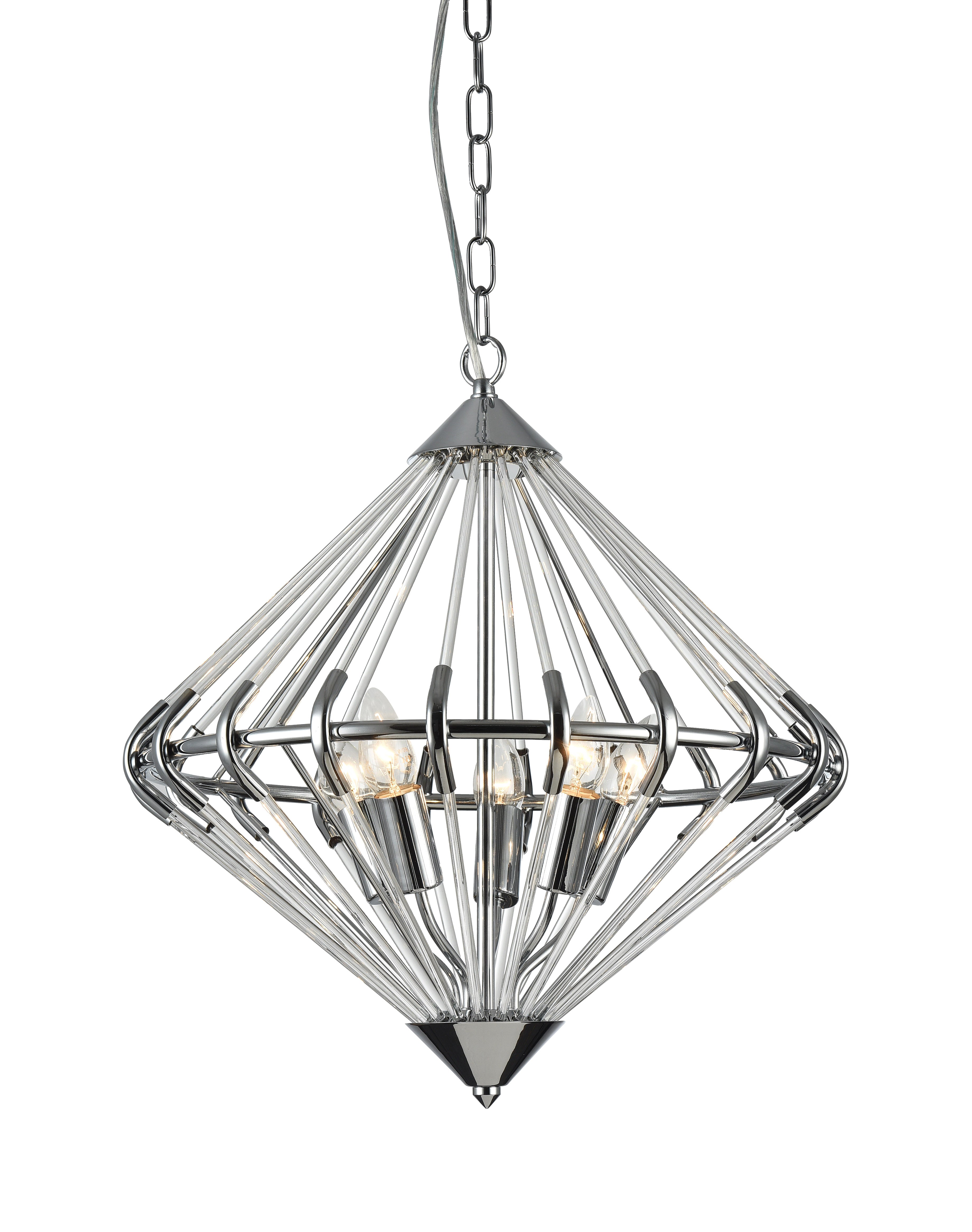 Giza Pendant Black/Chrome
