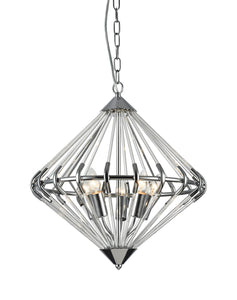 Giza Pendant Black/Chrome