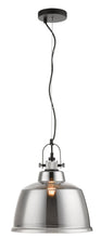 Load image into Gallery viewer, Camden 1 Light Pendant Gold/Smoke Glass
