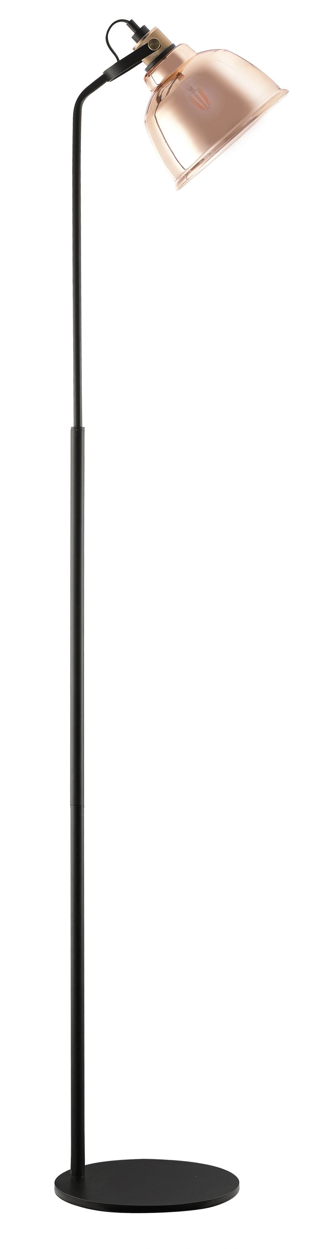 Camden Floor Lamp Gold/Smoke Glass