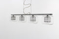 Carrington Glass Cube Bar Light Chrome 4light