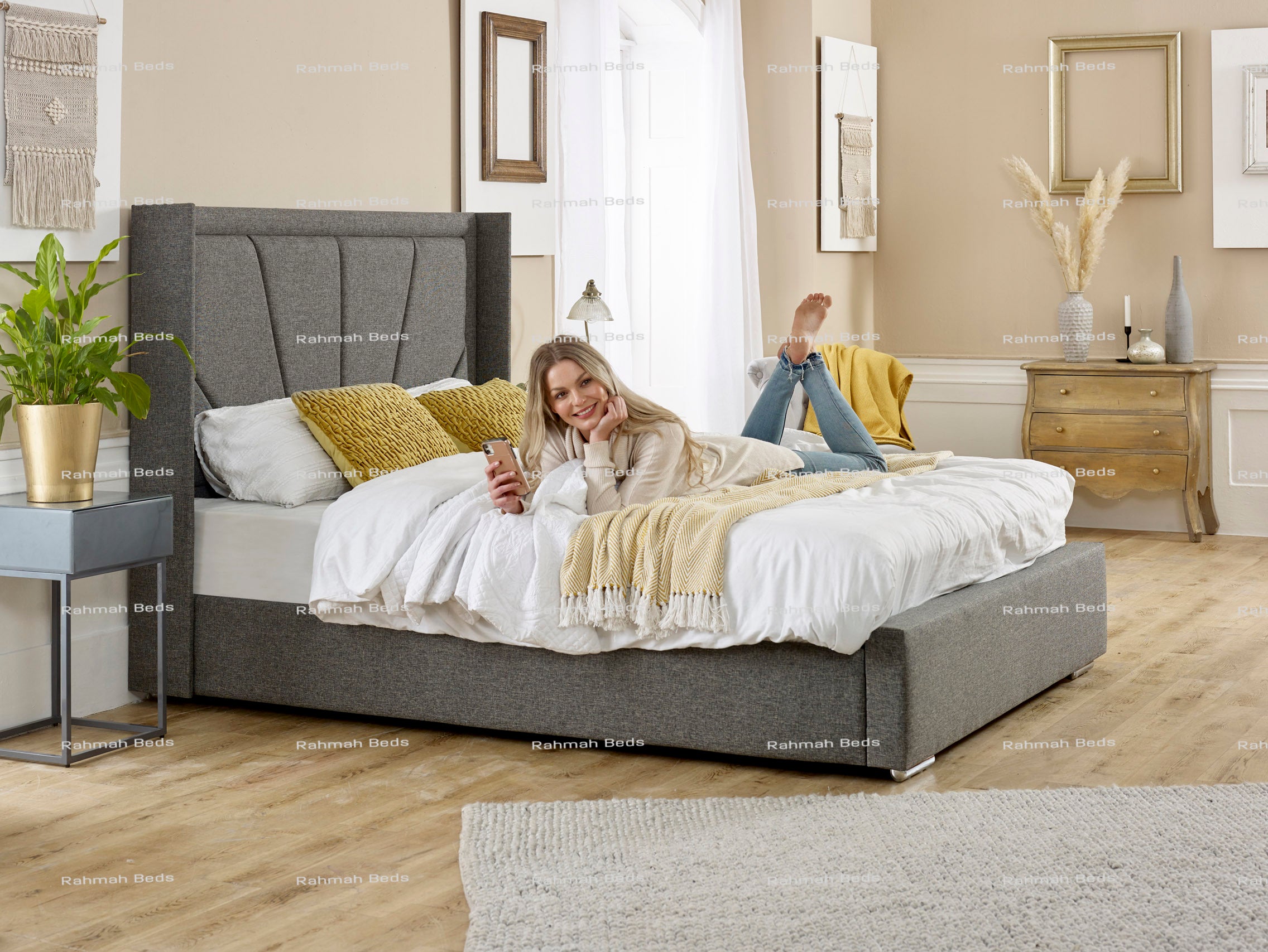 Heritage Bed - Ottoman/Non-Ottoman - Multiple Colour Option