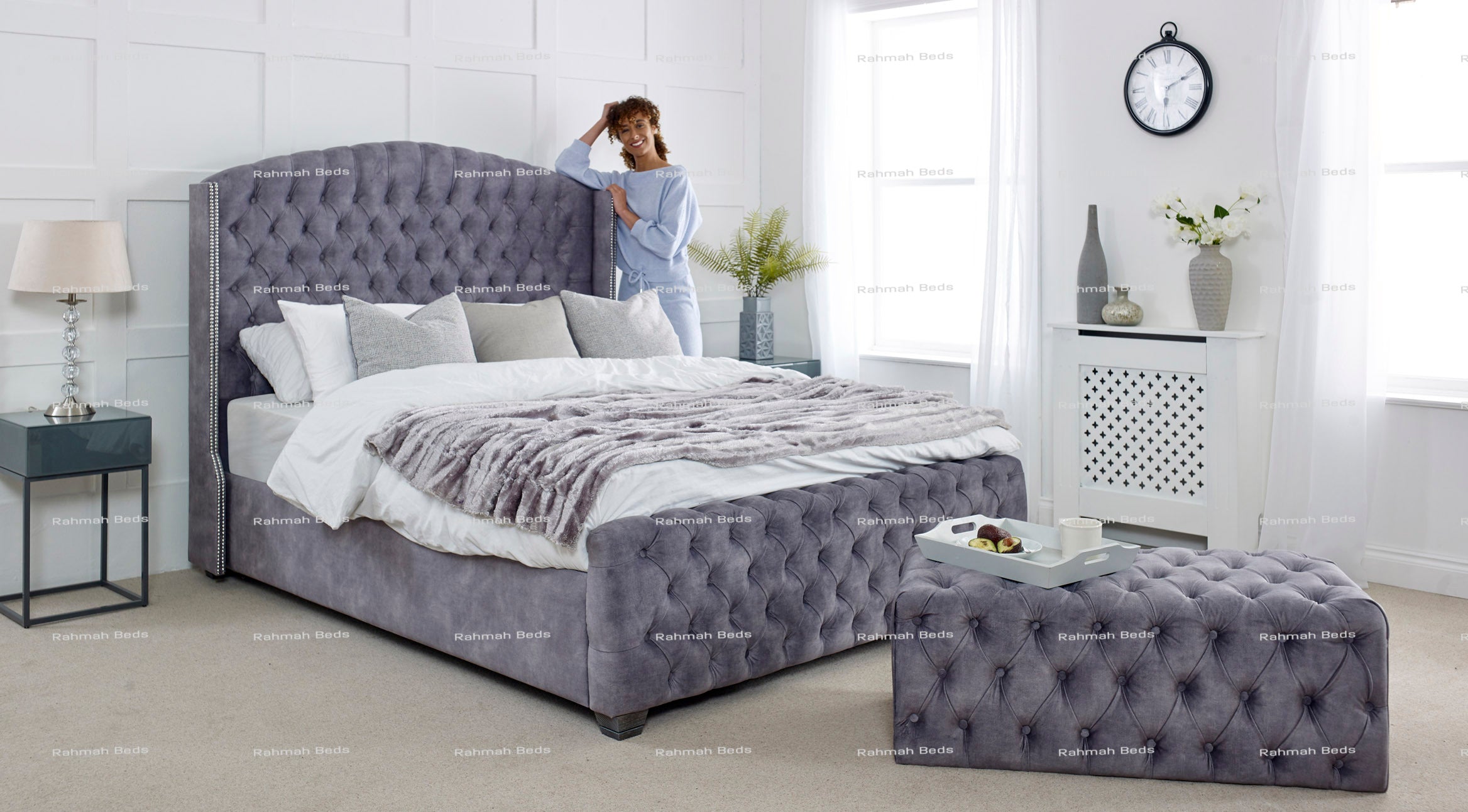 Regal Bed - Ottoman/Non-Ottoman - Multiple Colour Option