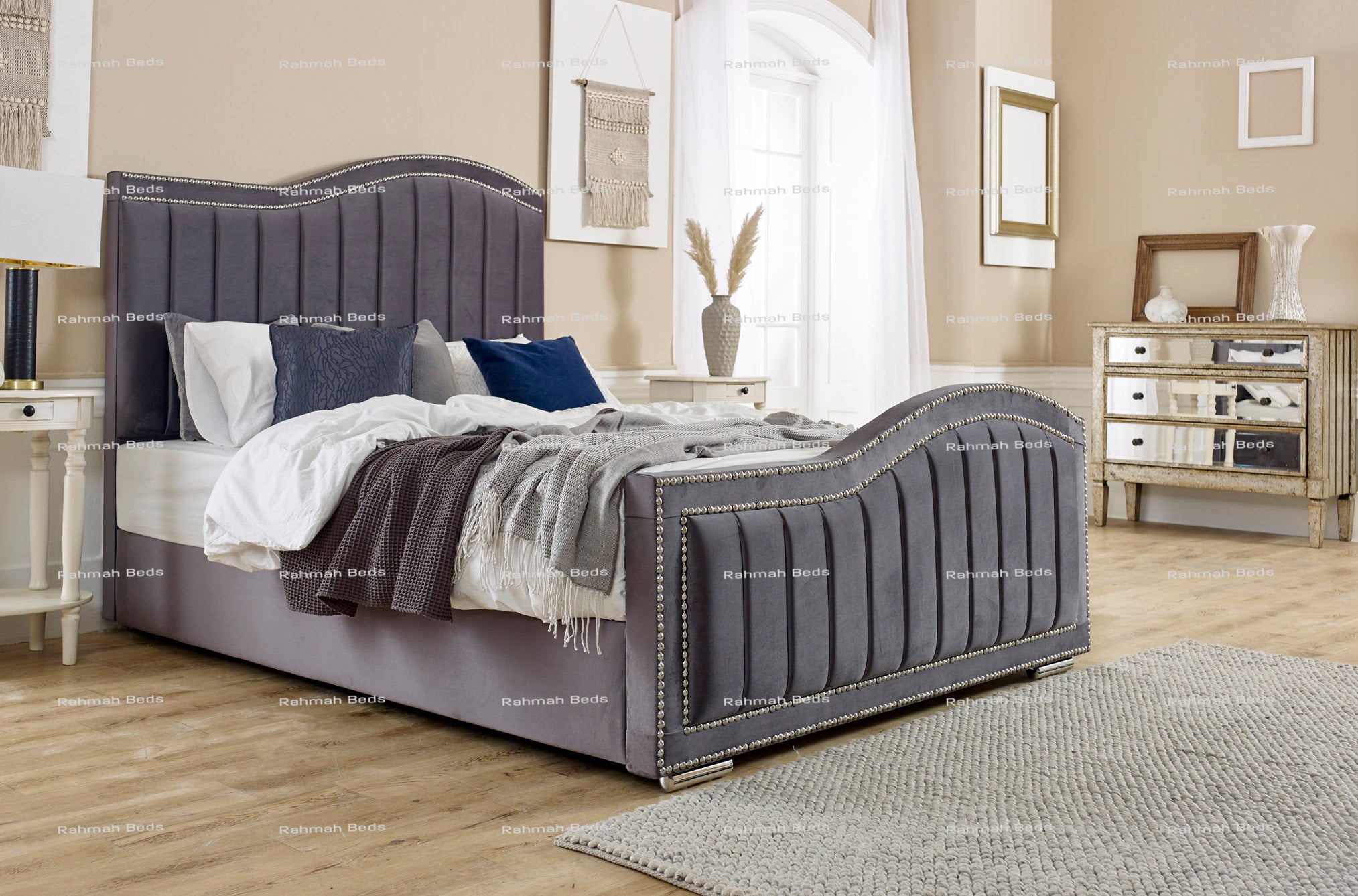 Kensington Bed - Ottoman/Non-Ottoman - Multiple Colour Option