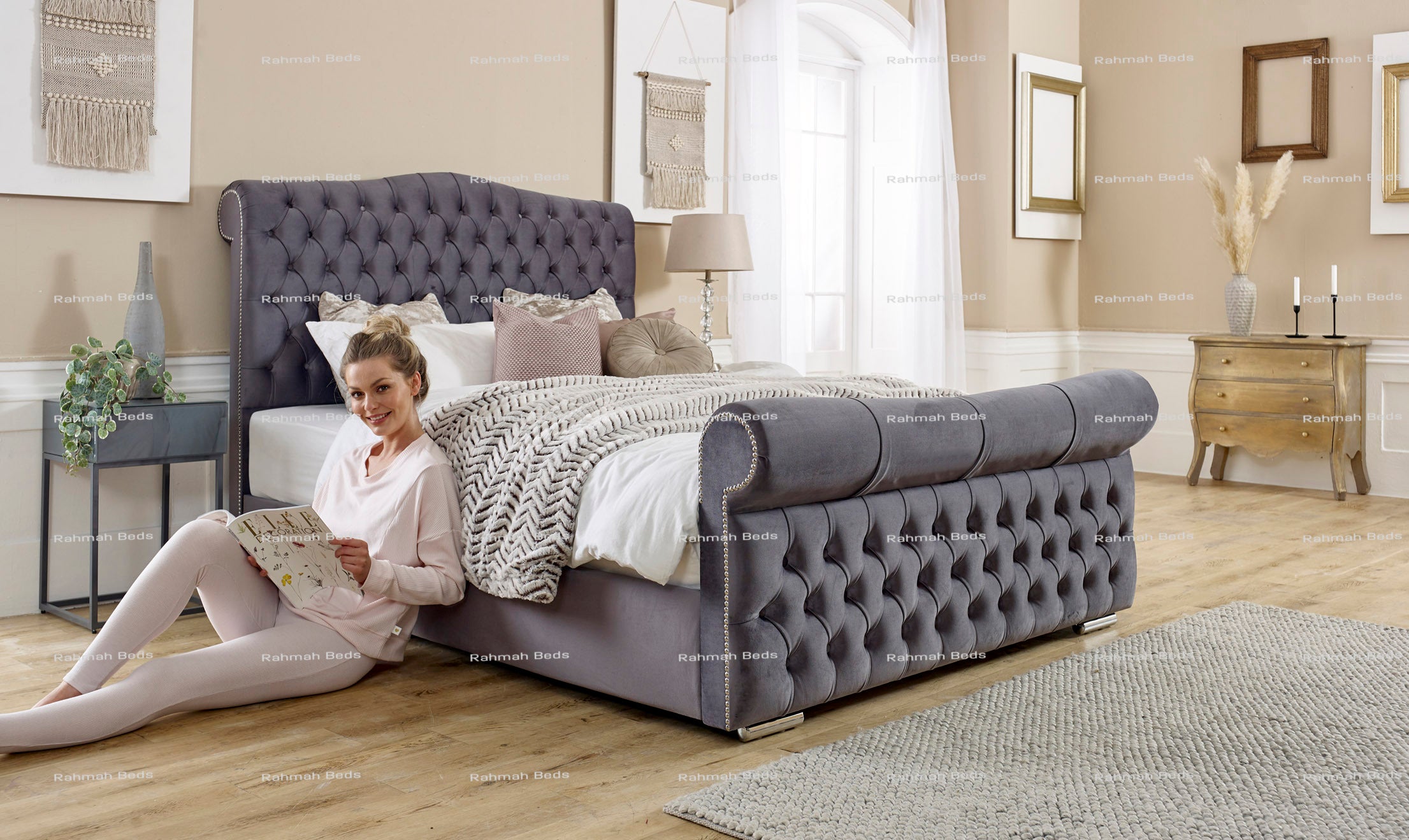 Colorado Bed - Ottoman/Non-Ottoman - Multiple Colour Option