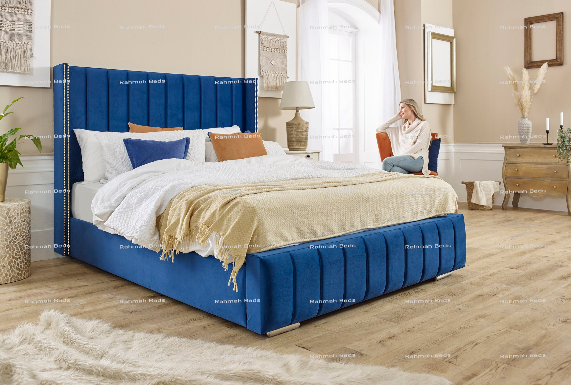 Hamilton Bed - Ottoman/Non-Ottoman - Multiple Colour Option