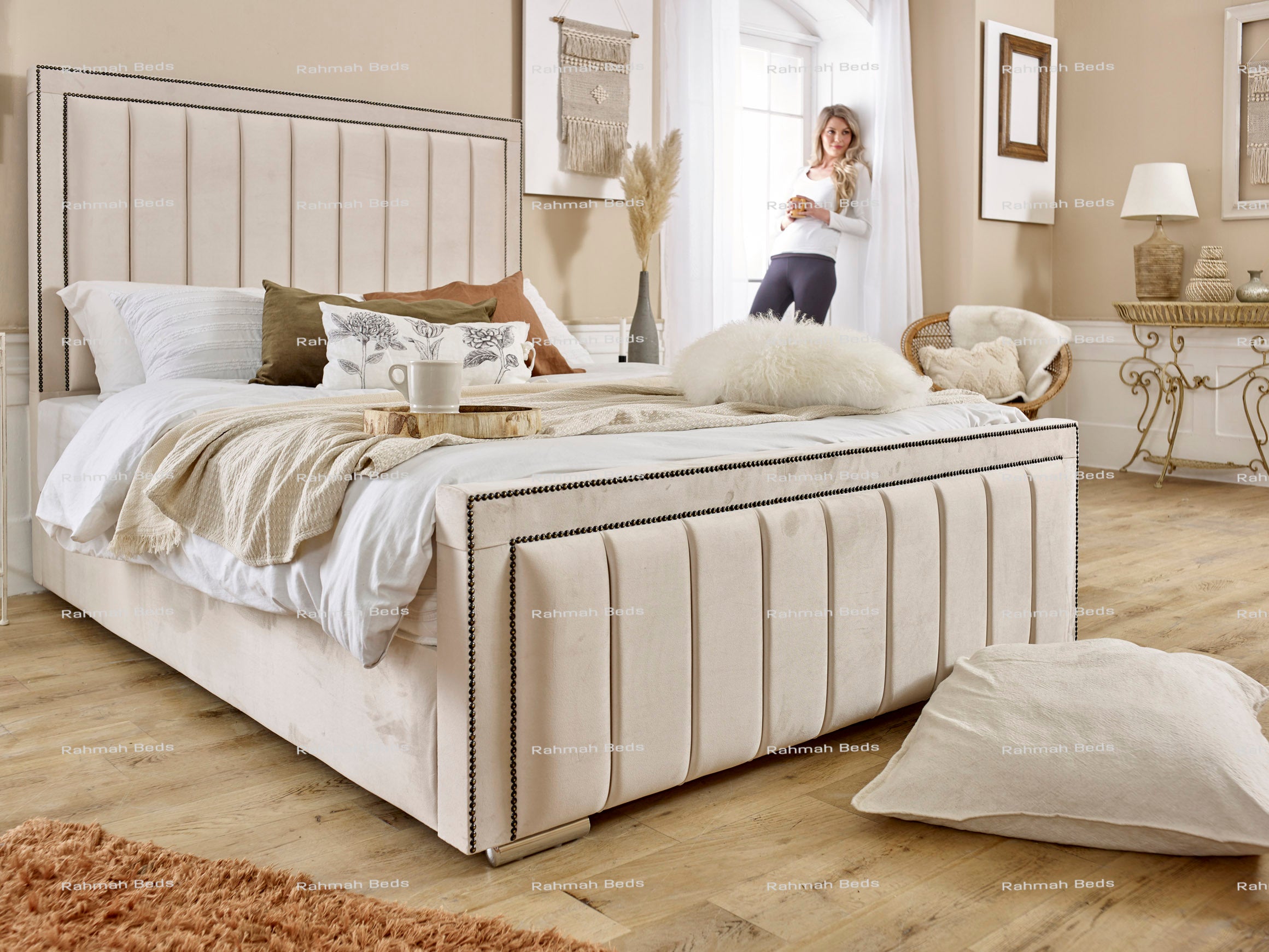 Iris Bed - Ottoman/Non-Ottoman - Multiple Colour Option