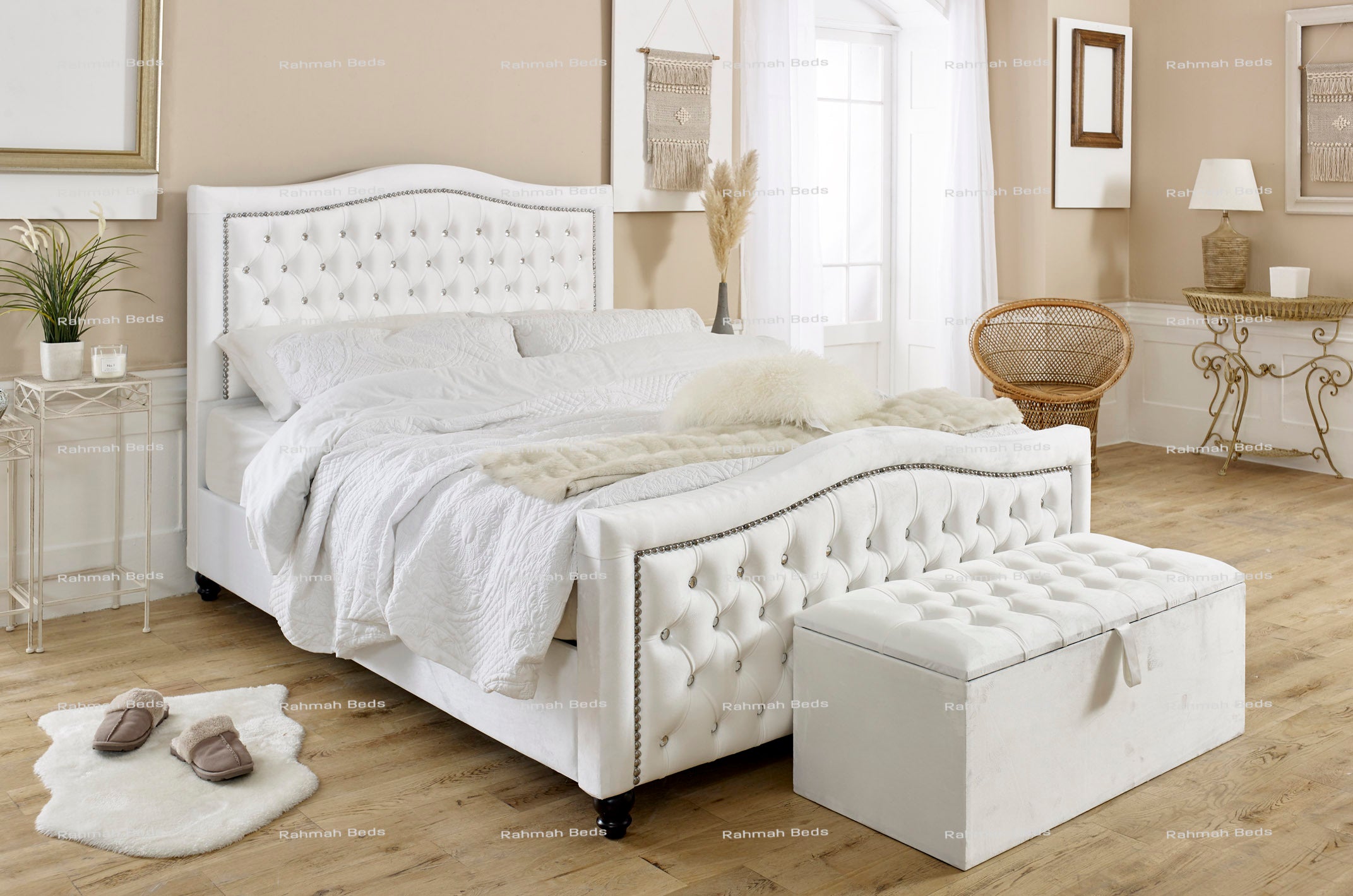 Siara Bed - Ottoman/Non-Ottoman - Multiple Colour Option